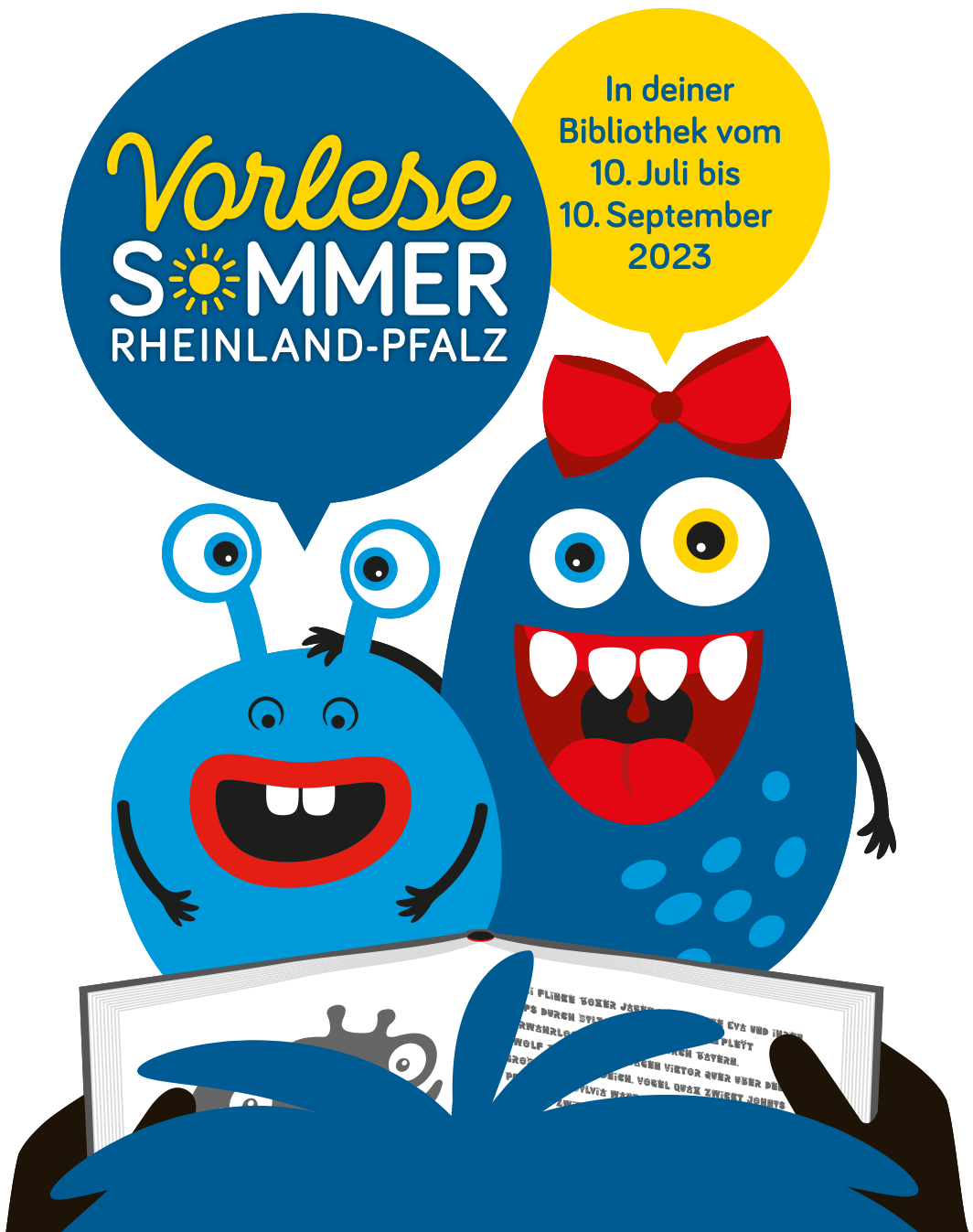 VORLESE SOMMER Rheinland Pfalz Logo Mit Motiv 2023